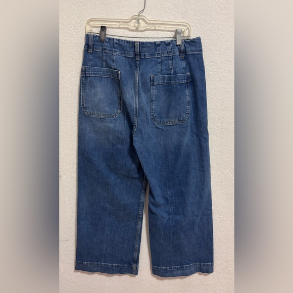 Anthropologie Pilcro the skipper high rise wide leg cropped Jean - Picture 5 of 9